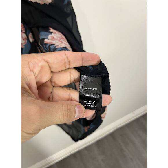 Romance Cottage Boho Fairy Grunge Whimsigoth Sheer Floral Doll Dress 1 Victorian - Picture 6 of 15